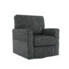 360 Degree Swivel Chair Accent Barrel Armchair With Side Pockets, Compact Design For Living Room, Bedroom, Office - Gray - Image 14