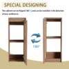 Imitative Wall Mounted Bathroom Vanity With Resin Sink And Side Cabinet, Soft Close Drawers - Imitative Oak - Image 10