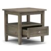Warm Shaker - End Table - Distressed Gray - Image 2