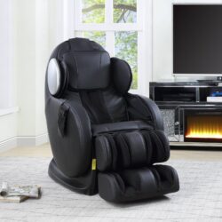 Pacari - Synthetic Leather Power 2D Massage Chair - Black