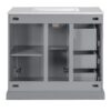 36" Bathroom Vanity With Sink, Soft Close Doors, Adjustable Shelf & 3 Drawers - Gray - Image 14