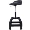 Pneumatic 360 Degree Swivel Stool, Mechanics Rolling Creeper Seat, Heavy Duty Mechanics Stool - Black - Image 9