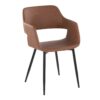 Margarite - Contemporary Dining / Chair (Set of 2) - Black / Brown - Image 2