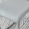 Modern Cushioned Living Room Chairs With Metal Legs (Set of 4) - Light Gray - Image 6