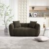 Soft Beanbag Chair With High Resilience Foam Core For Two People - Olive Green - Image 14