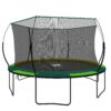 Yc 14Ft Recreational Trampolines With Enclosure For Kids And Adults With Patented Fiberglass Curved Poles Pumpkin - Green - Image 17