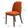 Kaitlyn - Dining Chair (Set of 2) - Brown / Burnt Orange - Image 11