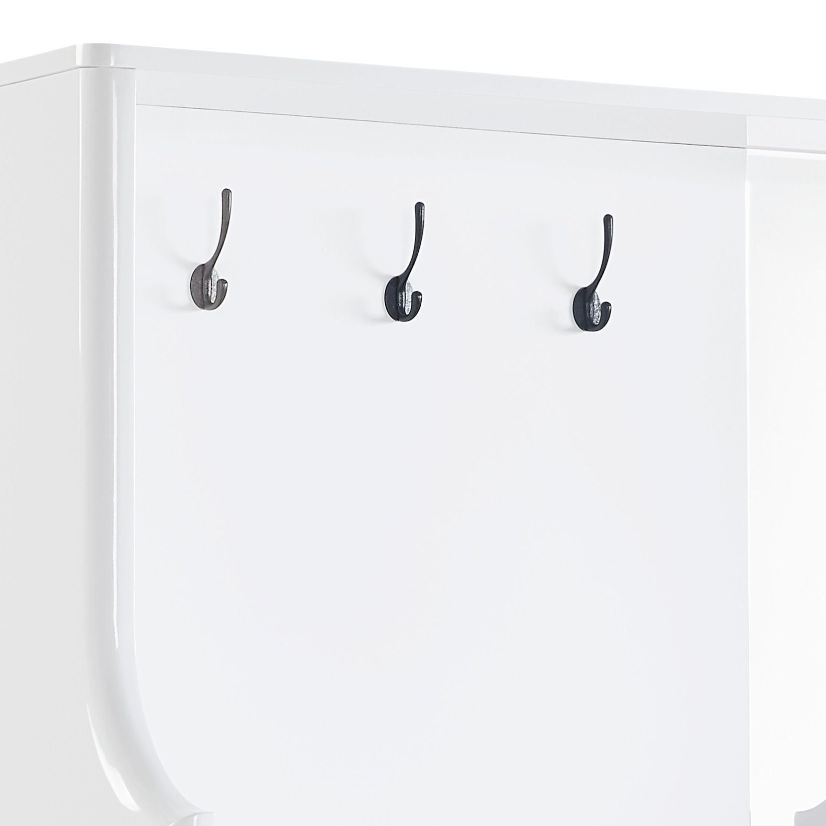 Buck II - High Gloss Hall Tree - White - Image 6