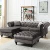 Nola - Sofa Chaise - Dark Gray - Image 5
