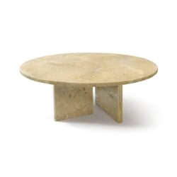 Natural Marble Coffee Table, Versatile Living Room Table, Genuine Marble - Glod Yellow Beige