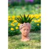 D7X11" Visage Head Bust Planter - Brown - Image 12