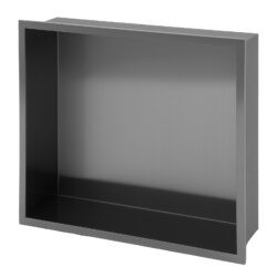17" X 15" Stainless Steel Shower Niche With Corrosion Resistant Finish - Gunmetal Black