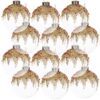 Christmas Ball Ornaments, Glass Decorative Hanging Ball Christmas Tree Ornaments For Holiday Party Decorations (Set of 12) - Multi - Image 2