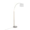 March - Contemporary Floor Lamp - Antique Brass / White - Image 4