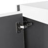 Modern Wall Mounted Bathroom Vanity With Resin Sink And Side Cabinet - Brown Ebony - Image 16