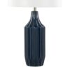 Stella - Contemporary Table Lamp - Gloss Dark Blue / White - Image 4