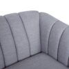 Contemporary 3 Seater Sofa With Plush Accents And Button Tufted Diamond Stitching - Gray - Image 10