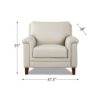 Westcott - Leather Chair - Beige - Image 7