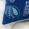 Seashells Pillow Cover With Matching Back - Indigo - Image 5