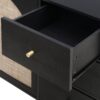 2 Door, 3 Drawer Cabinet, Suitable For Bedroom - Black - Image 21