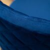 Amoa - Contemporary Velvet Upholstery Dining Chair - Blue - Image 11