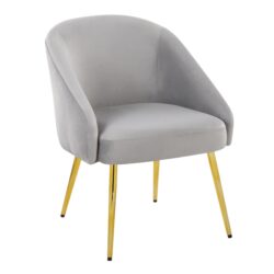 Shiraz - Contemporary / Glam Chair - Gold / Silver