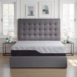 Renew - 11" California King Size Cooling Fast Responding Latex Foam Mattress - Gray