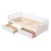 Daybed With 2 Storage Drawers - White - Image 6