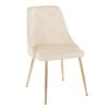 Giovanni - Contemporary / Dining Chair (Set of 2) - Gold / Cream - Image 2