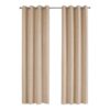 2 Pieces Set, Curtain Panel, Room Darkening, Grommet, Micro Suede, Versatile Use - Brown - Image 8
