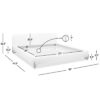 Alpine - King Puffy Modern Platform Bed - Ivory White - Image 15