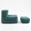 Fluffy Bean Bag Chair, Comfortable Bean Bag For Adults And Children, Super Soft Lazy Sofa Chair With Memory Foam And Ottoman, Indoor Modern Focus Bean Bag Chair For Living Room, Bedroom, Apartment - Green - Image 20