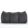 Comfortable Dual Beanbag Chair With High Resilience Foam Core For 2 People - Black - Image 13