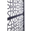 Outdoor & Indoor Privacy Screen Metal Privacy Screen Freestanding Decorative Privacy Screen Steel - Black - Image 6