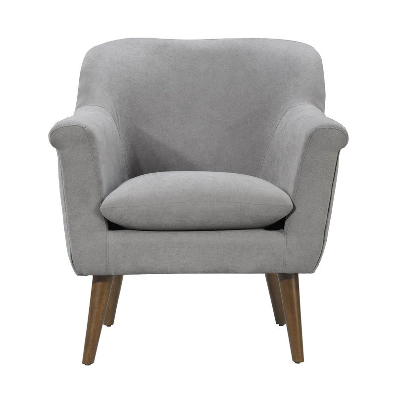 Shelby - Woven Fabric Oversized Armchair - Steel Gray - Image 3