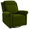 360 Degrees Swivel Recliner Manual Rocking With Adjustable Backrest For Living Room - Green - Image 2