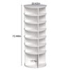 6 Tier Spinning Shoe Rack, Free Standing, 360° Revolving Shoe Organizer - White - Image 3