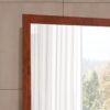 Modern Design Transitional Wall Mirror - Cherry - Image 4