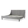 Aspen - King Vertical Tufted Modern Headboard Platform Bed Set - Opal Gray - Image 12