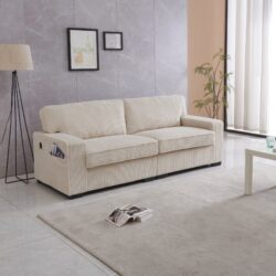 Stationary Loveseat - Cream