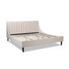 Aspen - King Vertical Tufted Headboard Platform Bed Set - Light Beige - Image 5