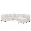 U - Shaped Sectional Sofa Pull Out Sofa Bed With 2 USB Ports, 2 Power Sockets, 3 Back Pillows And A Storage Chaise For Living Room - Beige - Image 15