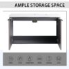 Contemporary Wall Mounted Bathroom Vanity With Resin Sink, Soft Close Doors - Khaki - Image 6