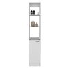 Linen Cabinet, 1 Door, 6 Shelves - White - Image 4