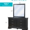 Traditional Dresser Elegant - Black - Image 3