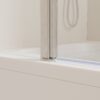 Aluminium Alloy Shower Doors For Bathtub - Brushed Nickel - Image 9