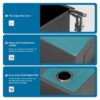 33" X 19" X 10" Undermount Kitchen Sink 16 Gauge Single Bowl - Gunmetal Black - Image 5