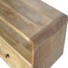Curved Console Table - Oak - Image 9