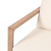 Outdoor Acacia Wood Patio Club Chair, Wood Patio Furniture, Waterproof Thick Cushion Deep Seating For Porch - Brown Wash / Beige - Image 15