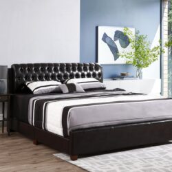 Marilla - King Bed - Dark Brown